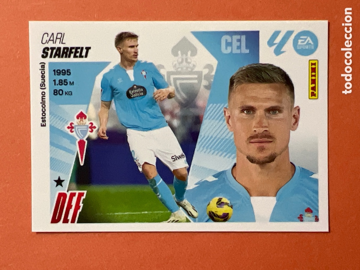 Cromos de f&uacute;tbol: C3122. CROMO PANINI LIGA ESTE 2025-26 (25 - 26) - N&ordm; 8 - STARFELT - CELTA