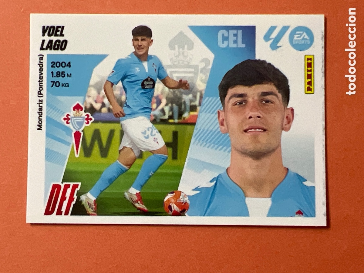 Fu&szlig;ball-Sticker: C3152. JOEL LAGO CELTA N&ordm; 7B LIGA ESTE 25 26 2025 2026 PANINI