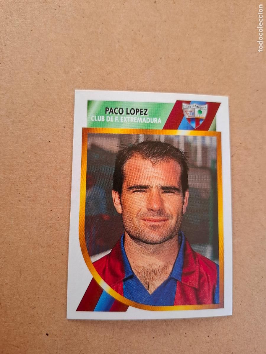Figurine di Calcio: ESTE 94 95 1994 1995 2&ordf; DIVISI&Oacute;N - PACO L&Oacute;PEZ - EXTREMADURA ( NUNCA PEGADO )