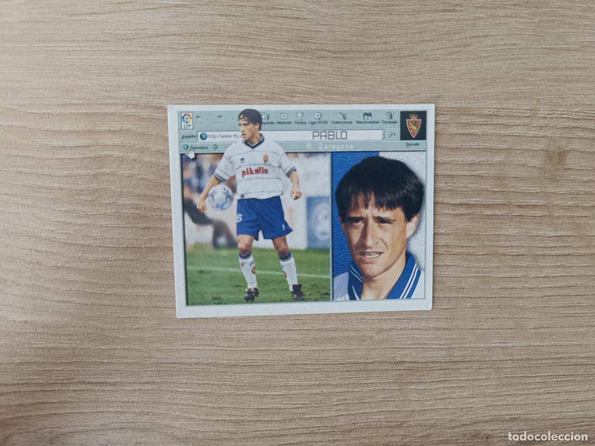 Fu&szlig;ball-Sticker: CROMO DE F&Uacute;TBOL LIGA ESTE PABLO ZARAGOZA SIN PEGAR NUNCA PEGADO 01 02 2001 2002