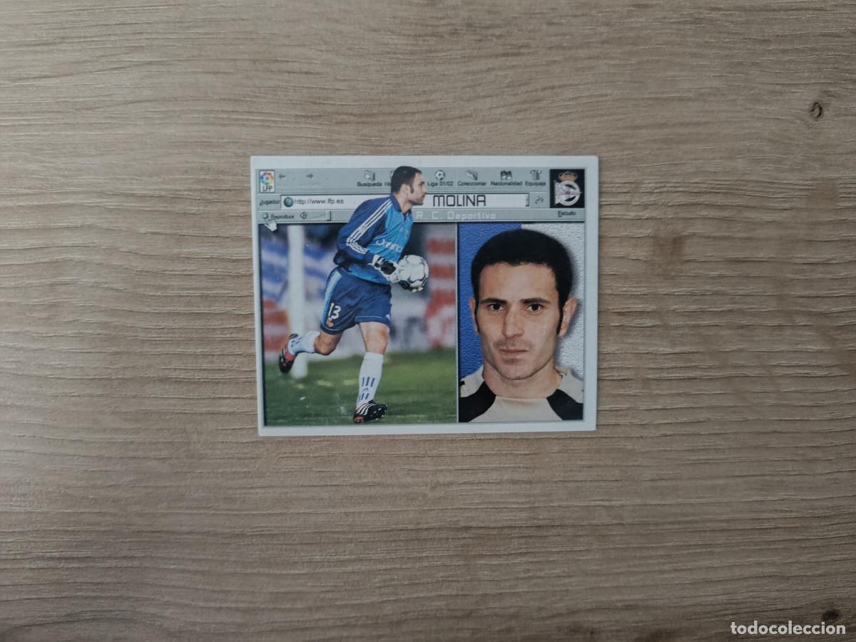 Cromos de Futebol: CROMO DE F&Uacute;TBOL LIGA ESTE MOLINA DEPORTIVO CORU&Ntilde;A SIN PEGAR NUNCA PEGADO 01 02 2001 2002