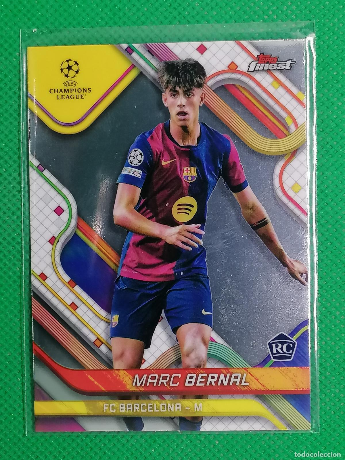 Fu&szlig;ball-Sticker: 93 MARC BERNAL BARCELONA ROOKIE ⚽ TOPPS CHROME FINEST UCL 2024 2025 24 25 ⚽