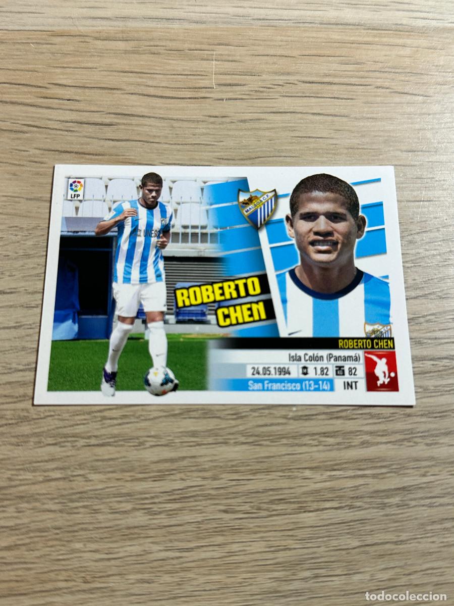 Cromos de F&uacute;tbol: ROBERTO CHEN - MALAGA - ULTIMOS FICHAJES n&ordm; 43 LIGA ESTE 2013 2014 CROMO SIN PEGAR PANINI