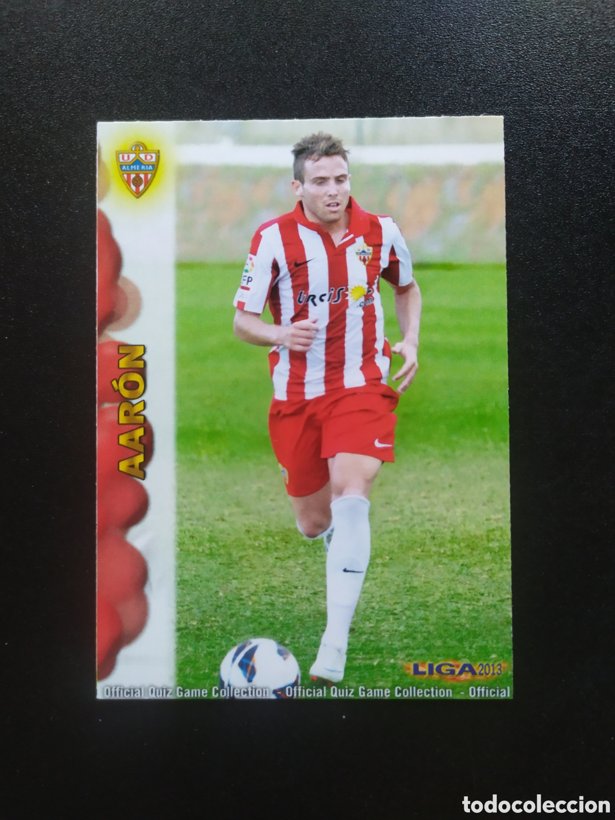 Cromos de f&uacute;tbol: Mundicromo fichas Liga 2012 2013 12 13 Aaron n&deg; 828 Almer&iacute;a