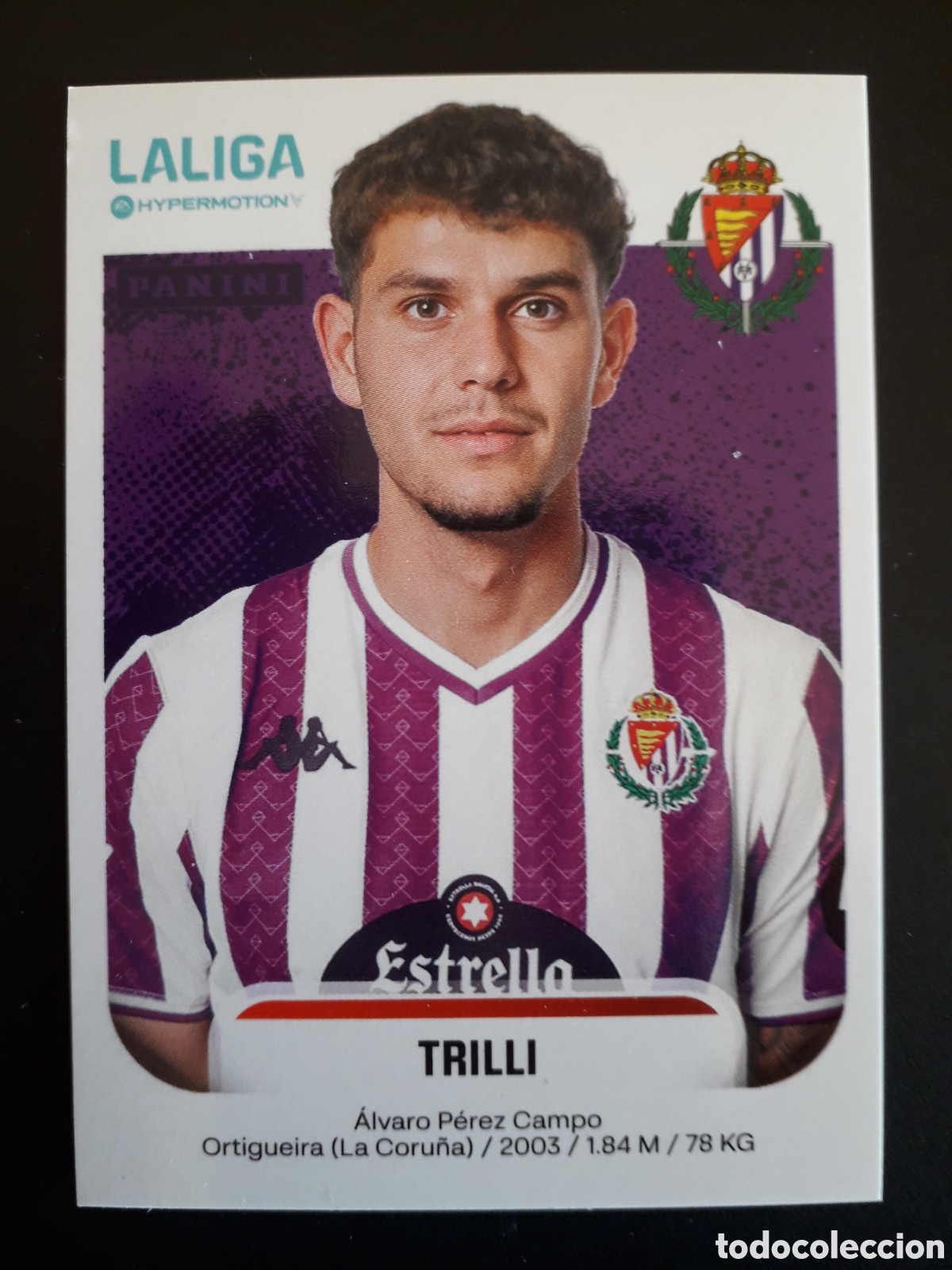 Cromos de Futebol: TRILLI VALLADOLID N&deg; 386 LALIGA HYPERMOTION 25 26 2025 2026 PANINI SIN PEGAR PEDIDO M&Iacute;NIMO 3&euro;