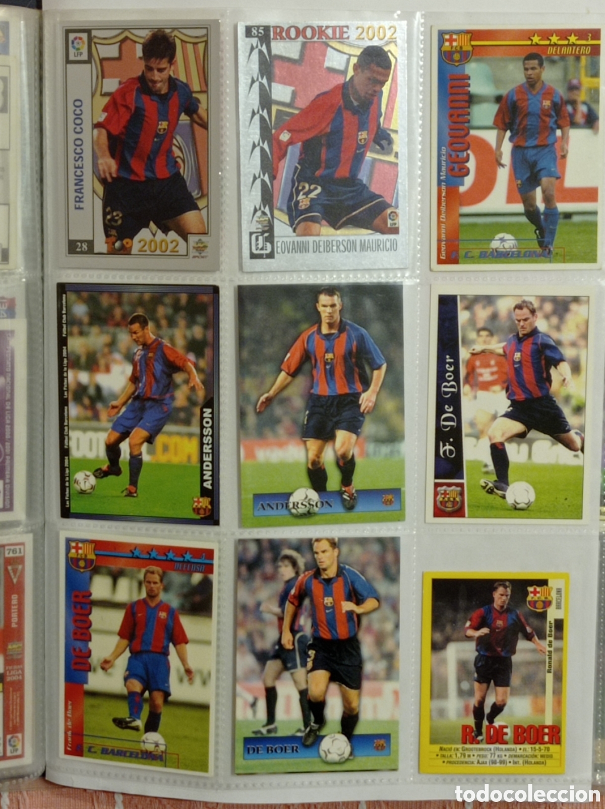 Cromos de F&uacute;tbol: F.C.BARCELONA, 9 CROMOS