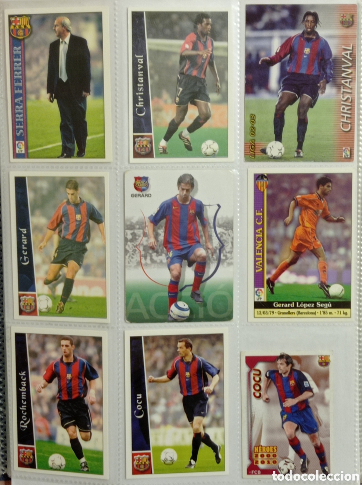 Cromos de F&uacute;tbol: F.C.BARCELONA, 9 CROMOS
