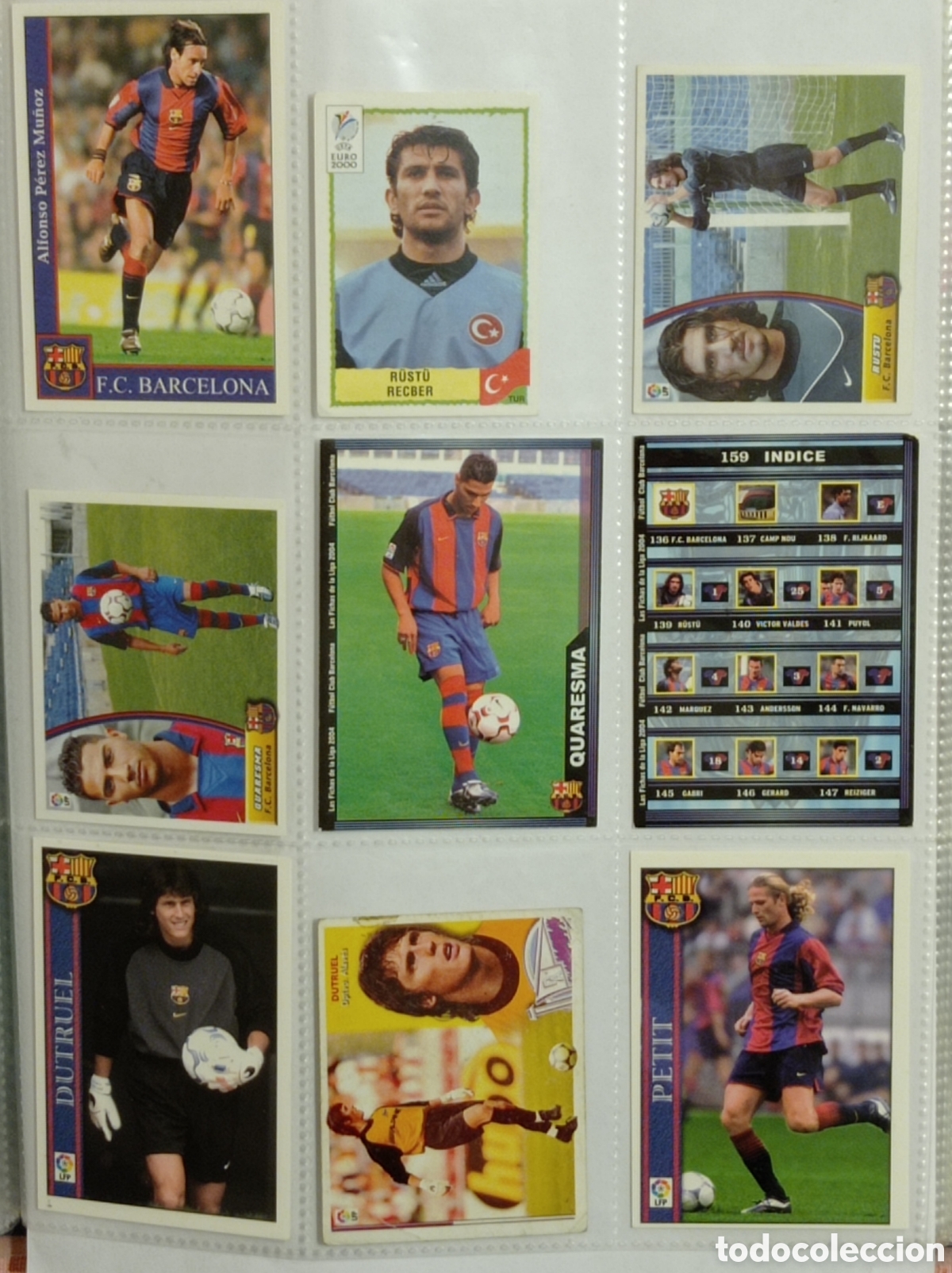 Cromos de F&uacute;tbol: F.C.BARCELONA, 9 CROMOS