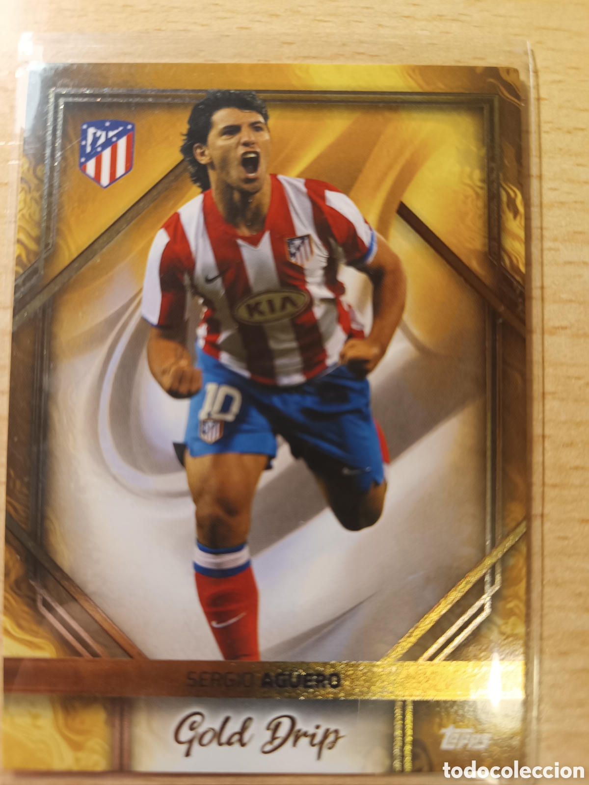 Cromos de F&uacute;tbol: 46 SERGIO AG&Uuml;ERO GOLD DRIP ATL&Eacute;TICO DE MADRID TEAM SET 2023 2024 TOPPS 24