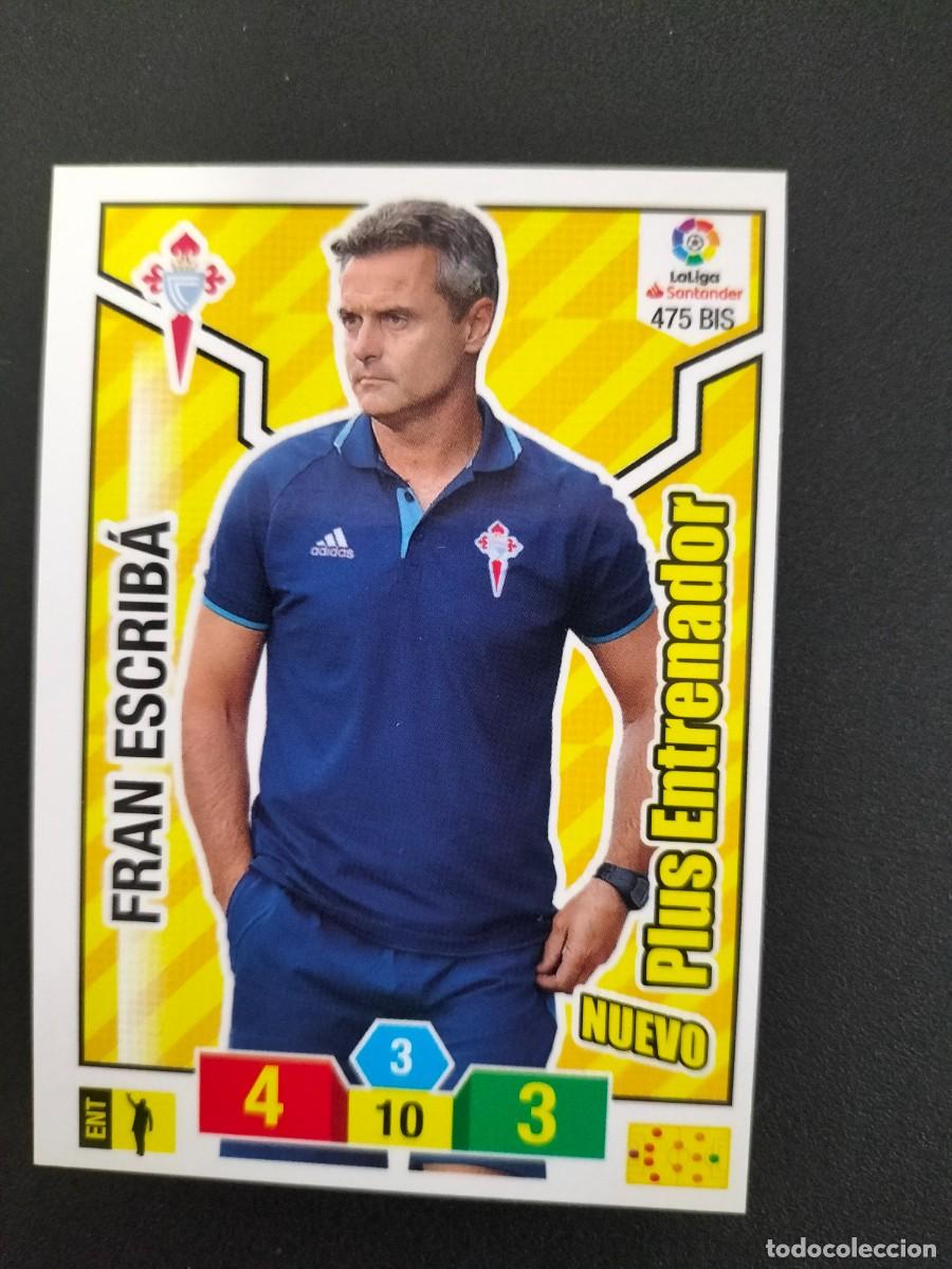 Cromos de F&uacute;tbol: 1 CROMO FICHA PANINI ADRENALYN TEMPORADA 18-19 2018-2019 R.C CELTA VIGO 475 BIS FRAN ESCRIBA