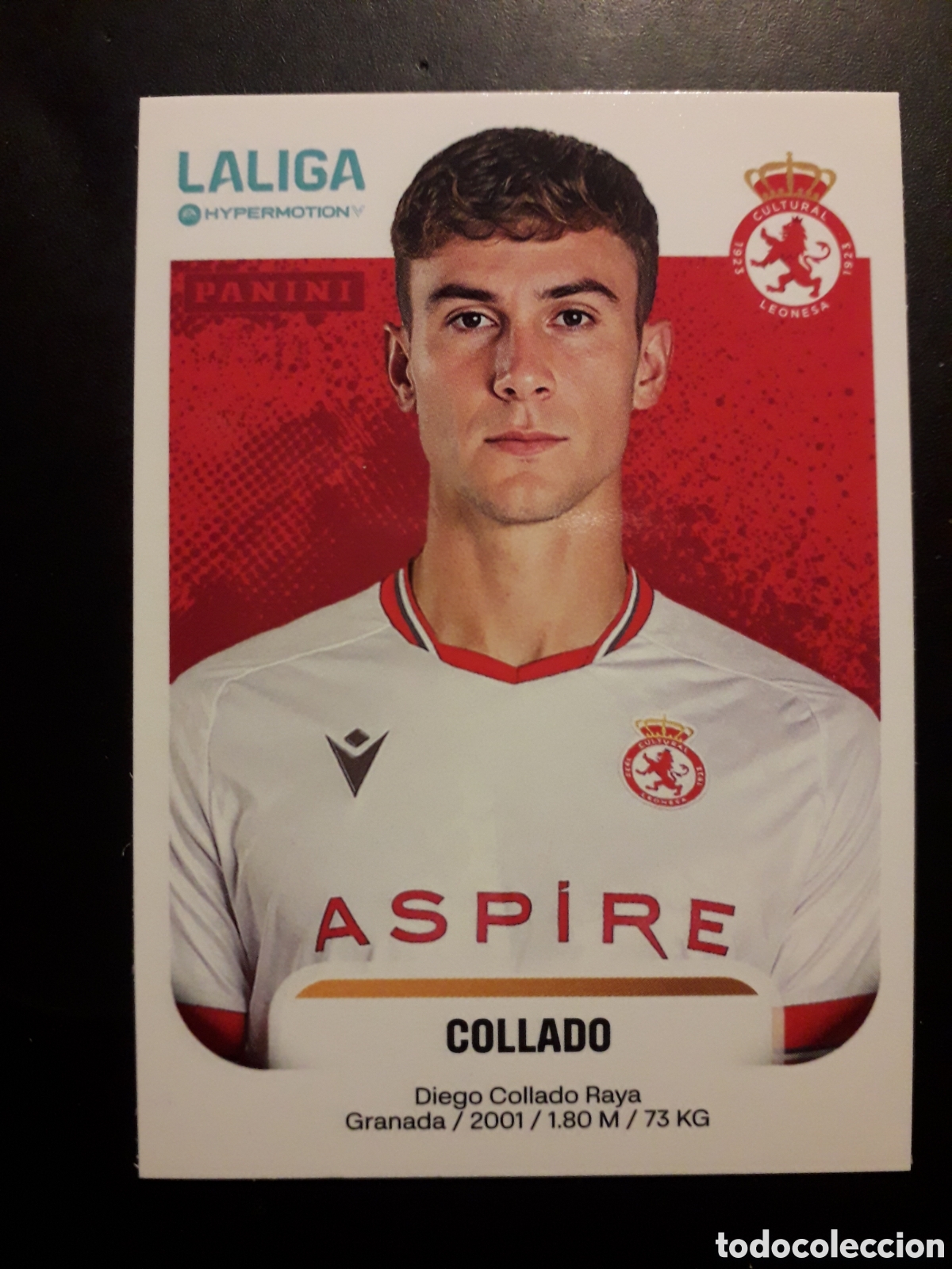 Figurine di Calcio: COLLADO CULTURAL LEONESA N&deg; 168 B LALIGA HYPERMOTION 25 26 2025 2026 PANINI SIN PEG PEDIDO M&Iacute;NIMO 3&euro;