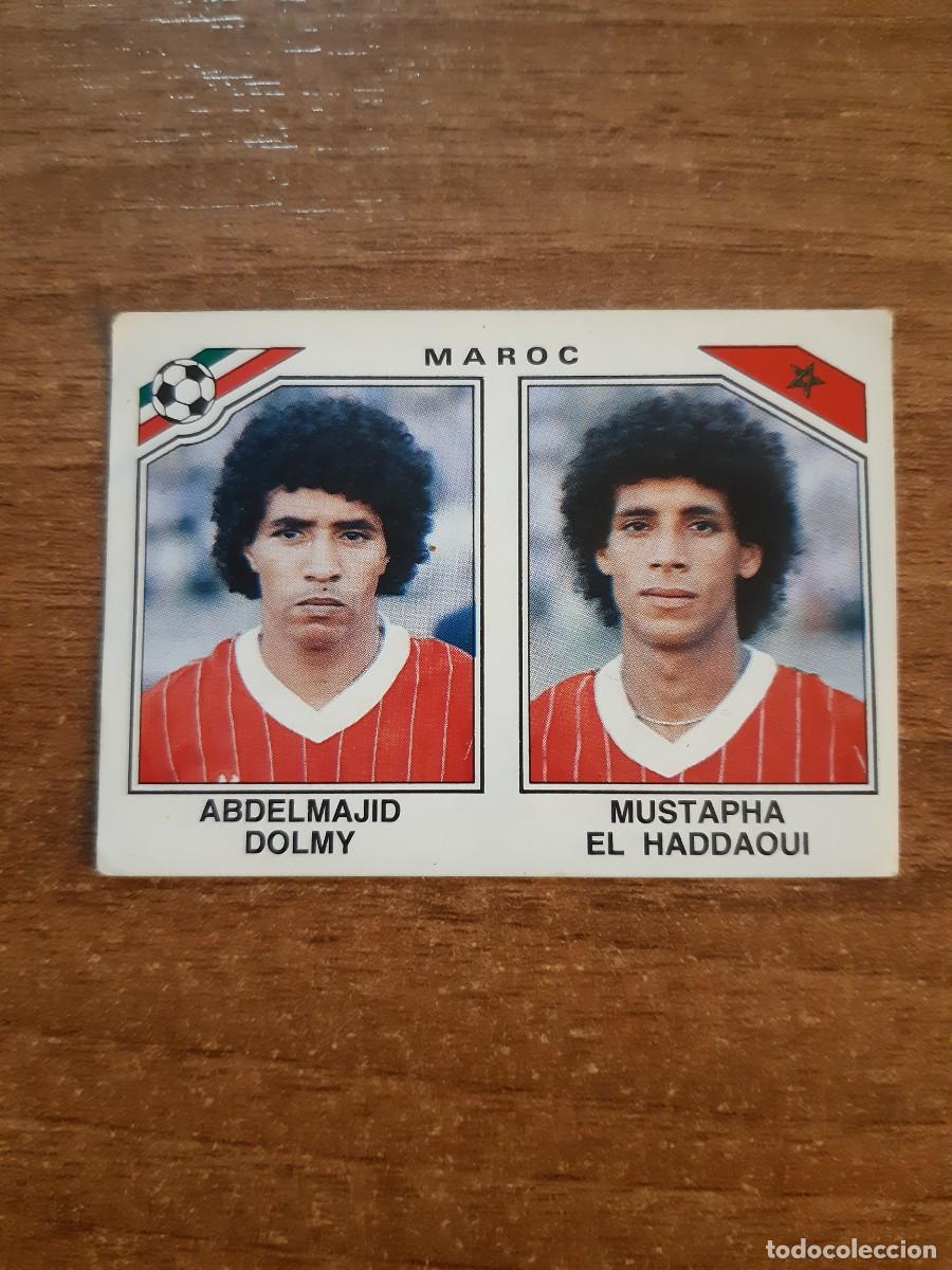 Cromos de f&uacute;tbol: N&deg;423 Dolmy - El Haddaoui (Marruecos) Mundial M&eacute;xico 86 PANINI 1986. Nunca pegado, sin pegar