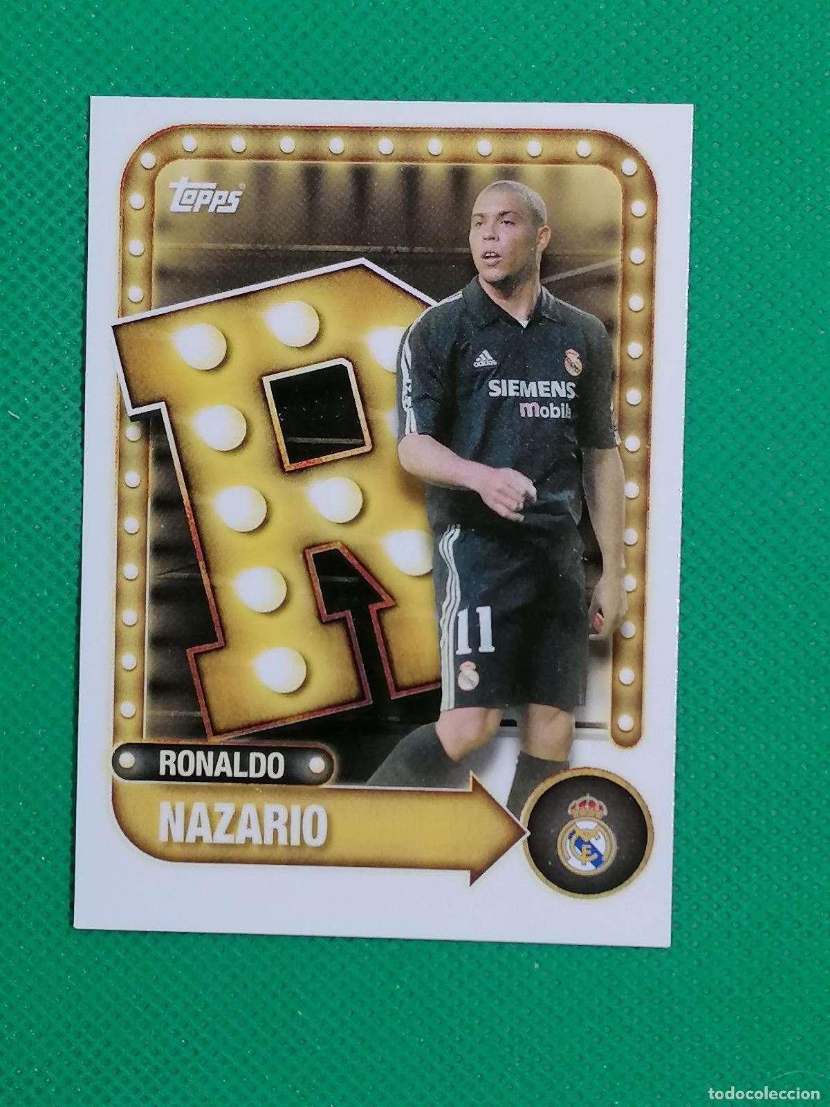 Figurine di Calcio: 29 RONALDO NAZARIO NAME IN LIGHTS ⚽ TOPPS REAL MADRID COLLECTOR TIN 25 26 2025 2026 ⚽