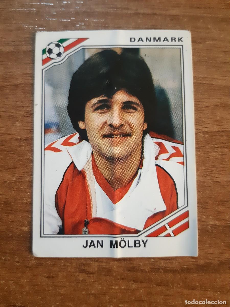 Cromos de f&uacute;tbol: N&deg;353 Jan M&ouml;lby (Dinamarca) Mundial M&eacute;xico 86 PANINI 1986. Nunca pegado, sin pegar