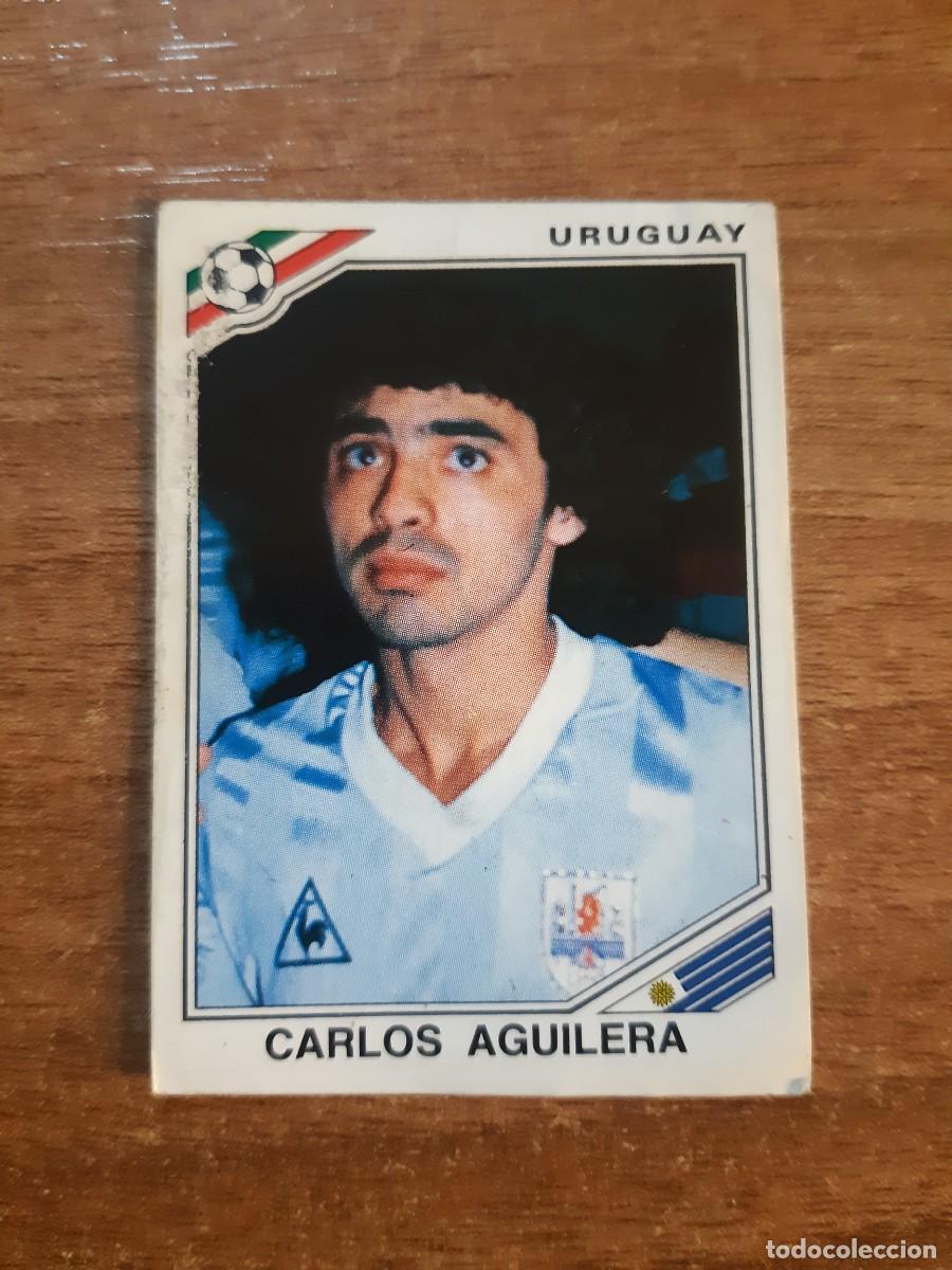 Cartes &agrave; collectionner de Football: N&deg;323 Carlos Aguilera (Uruguay) Mundial M&eacute;xico 86 PANINI 1986. Nunca pegado, sin pegar