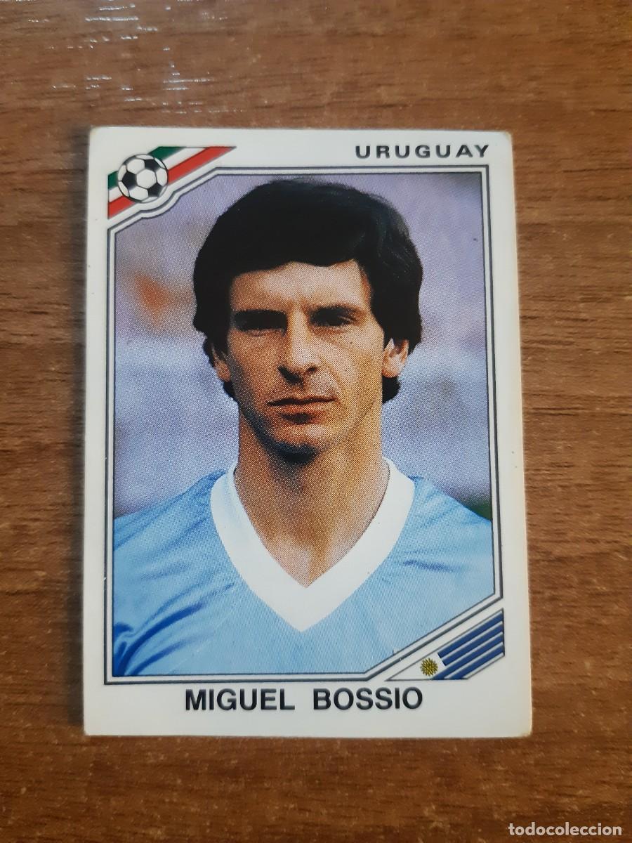 Cromos de f&uacute;tbol: N&deg;320 Miguel Bossio (Uruguay) Mundial M&eacute;xico 86 PANINI 1986. Nunca pegado, sin pegar