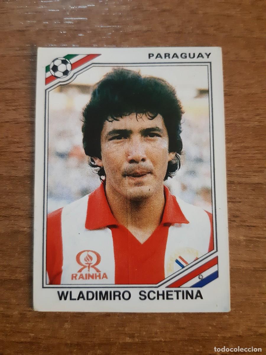 Figurine di Calcio: N&deg;153 Wladimiro Schetina (Paraguay) Mundial M&eacute;xico 86 PANINI 1986. Nunca pegado, sin pegar