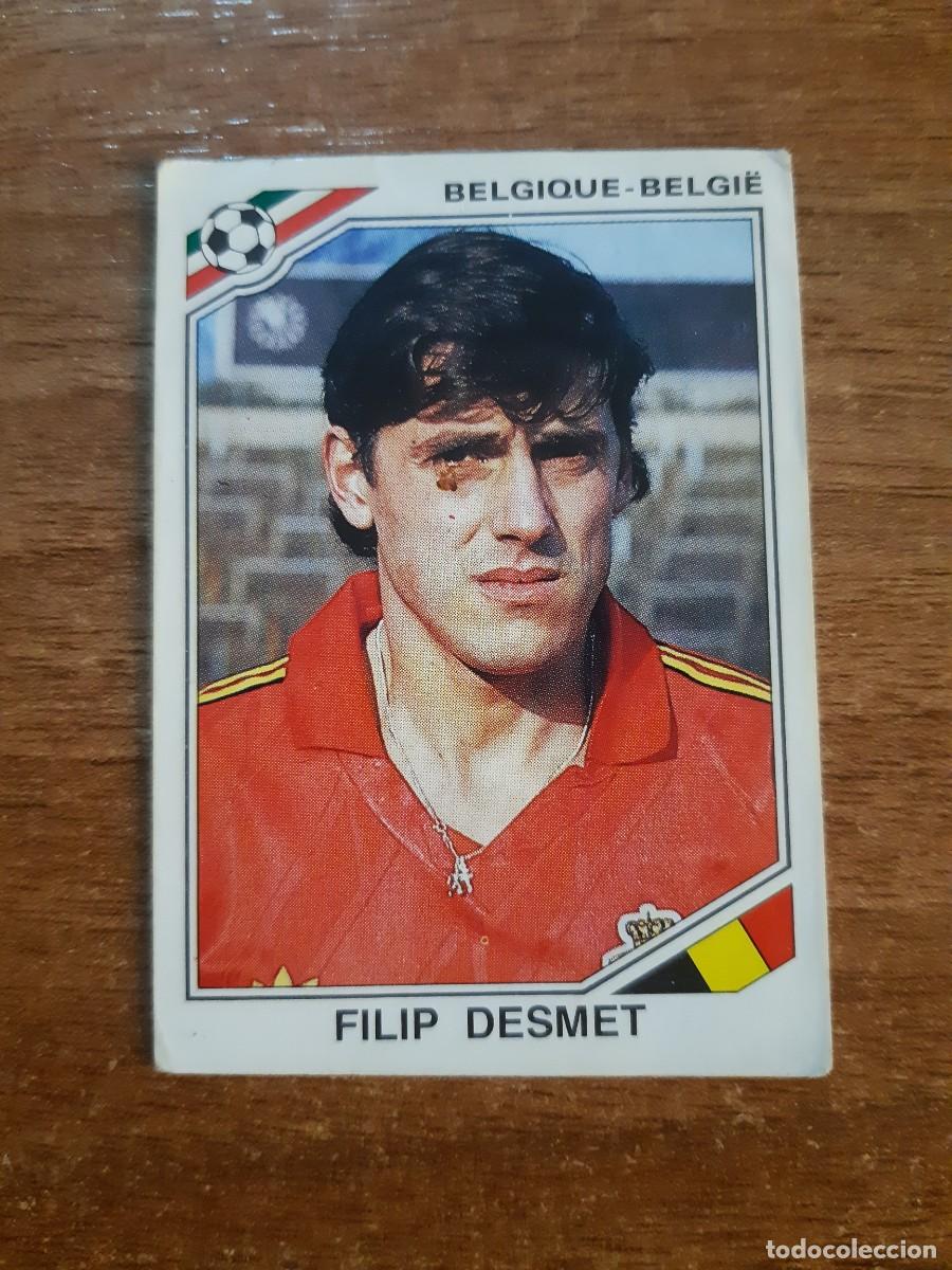 Cartes &agrave; collectionner de Football: N&deg;144 Filip Desmet (B&eacute;lgica) Mundial M&eacute;xico 86 PANINI 1986. Nunca pegado, sin pegar