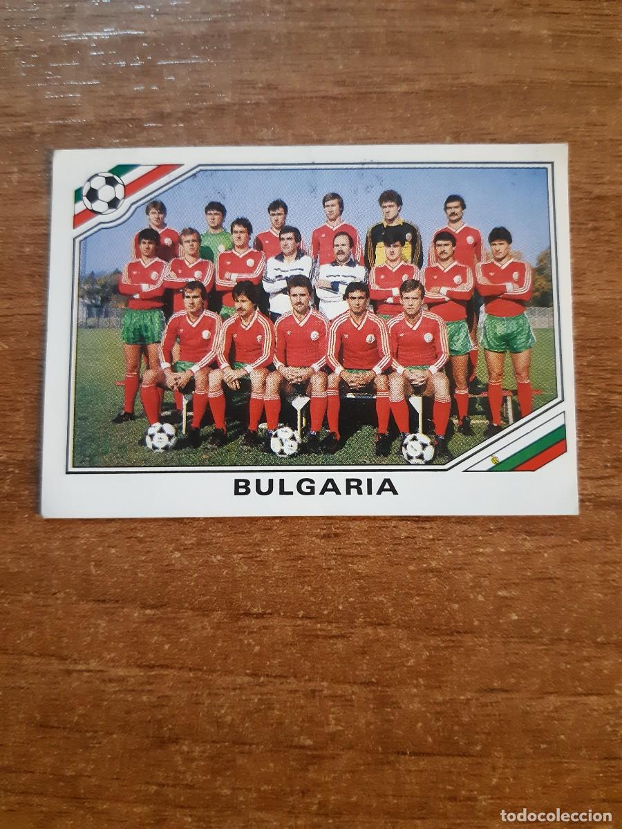 Cromos de Futebol: N&deg;55 Alineaci&oacute;n / Plantilla Bulgaria Mundial M&eacute;xico 86 PANINI 1986. Nunca pegado, sin pegar