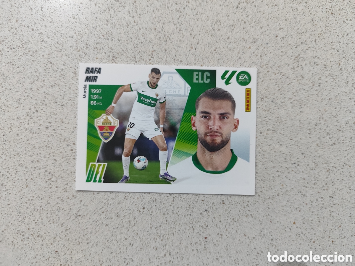Cromos de Futebol: CROMO N&Uacute;MERO 17 BIS COLOCA RAFA MIR ELCHE. LIGA ESTE 25/26. TERCERA EDICI&Oacute;N.