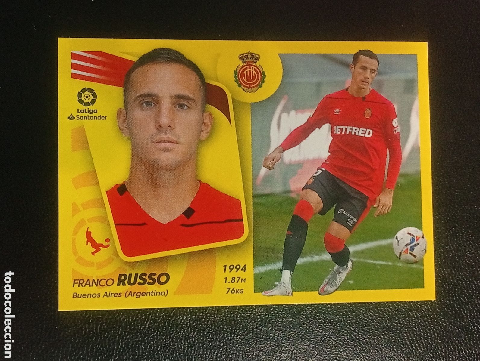 Fu&szlig;ball-Sticker: 10a RUSSO MALLORCA LIGA ESTE 2021 2022 21 22 CROMOS STICKERS PANINI TOPPS MEGACRACKS ADRENALYN 10 A