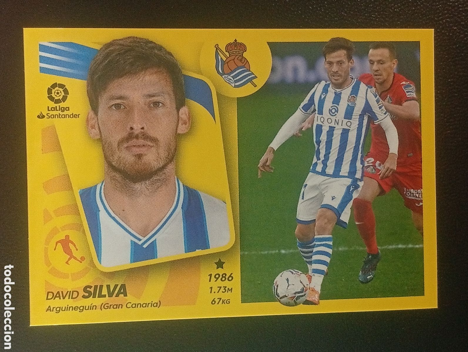 Fu&szlig;ball-Sticker: 15a DAVID SILVA REAL SOCIEDAD LIGA ESTE 2021 2022 21 22 CROMOS TOPPS MEGACRACKS ADRENALYN 15 A