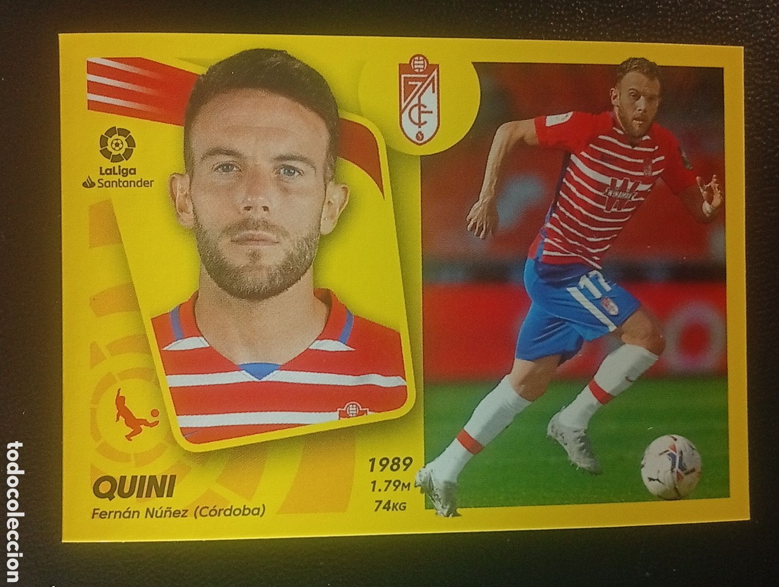 Fu&szlig;ball-Sticker: 8b QUINI GRANADA LIGA ESTE 2021 2022 21 22 CROMOS TOPPS MEGACRACKS ADRENALYN 8 B