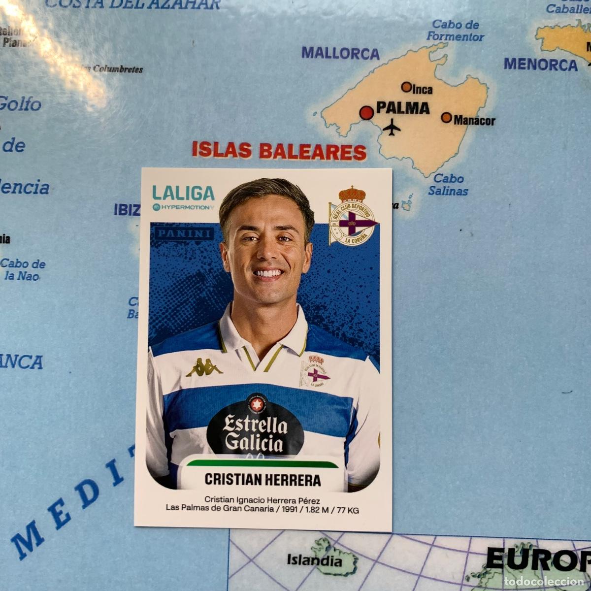 Cromos de f&uacute;tbol: Christian Herrera n&uacute;mero 189A del deportivo de La Coru&ntilde;a cromo liga Hypermotion 25-26 2025-2026