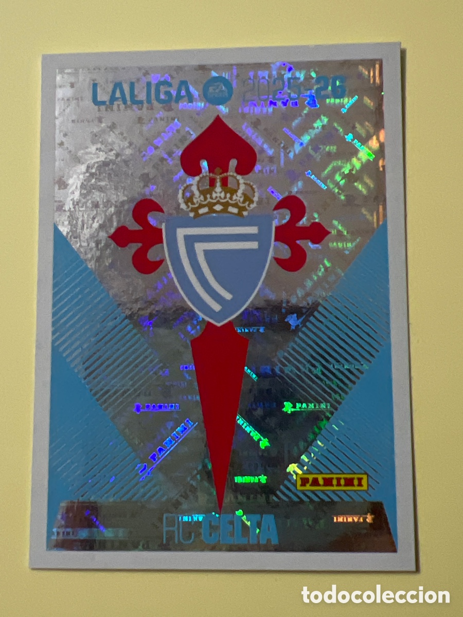 Figurine di Calcio: C3685. N&ordm; 1 ESCUDO CELTA LIGA ESTE 25 26 2025 2026 SIN PEGAR NUNCA PEGADO