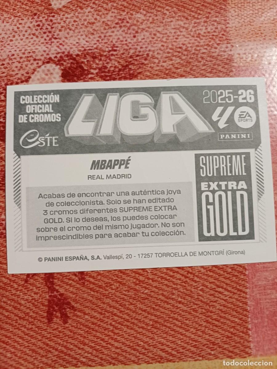 Cromos de f&uacute;tbol: Extragold supremo Mbappe - Foto 2