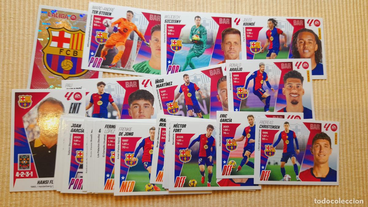 Cromos de Futebol: LOTE 30 CROMOS (EQUIPO COMPLETO) FC BARCELONA LIGA 25-26 2025 2026 &Aacute;LBUM ESTE