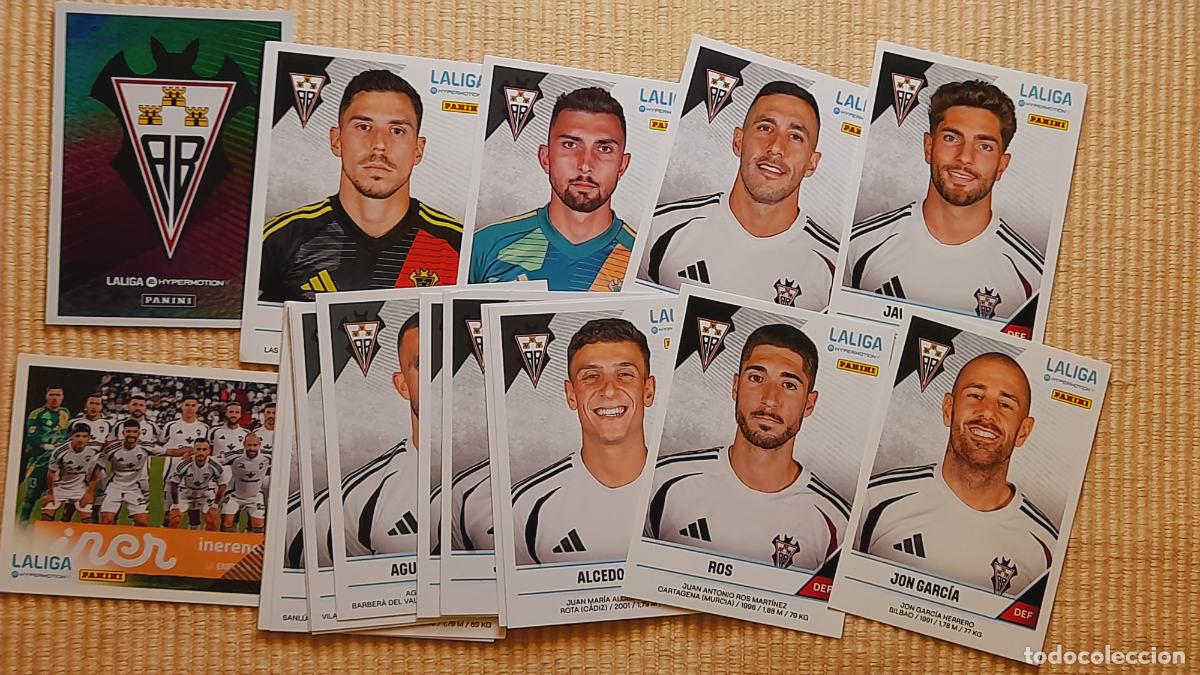 Cromos de F&uacute;tbol: LOTE 21 CROMOS (EQUIPO COMPLETO) ALBACETE BP LIGA HYPERMOTION 24-25 2024 2025 SEGUNDA DIVISION