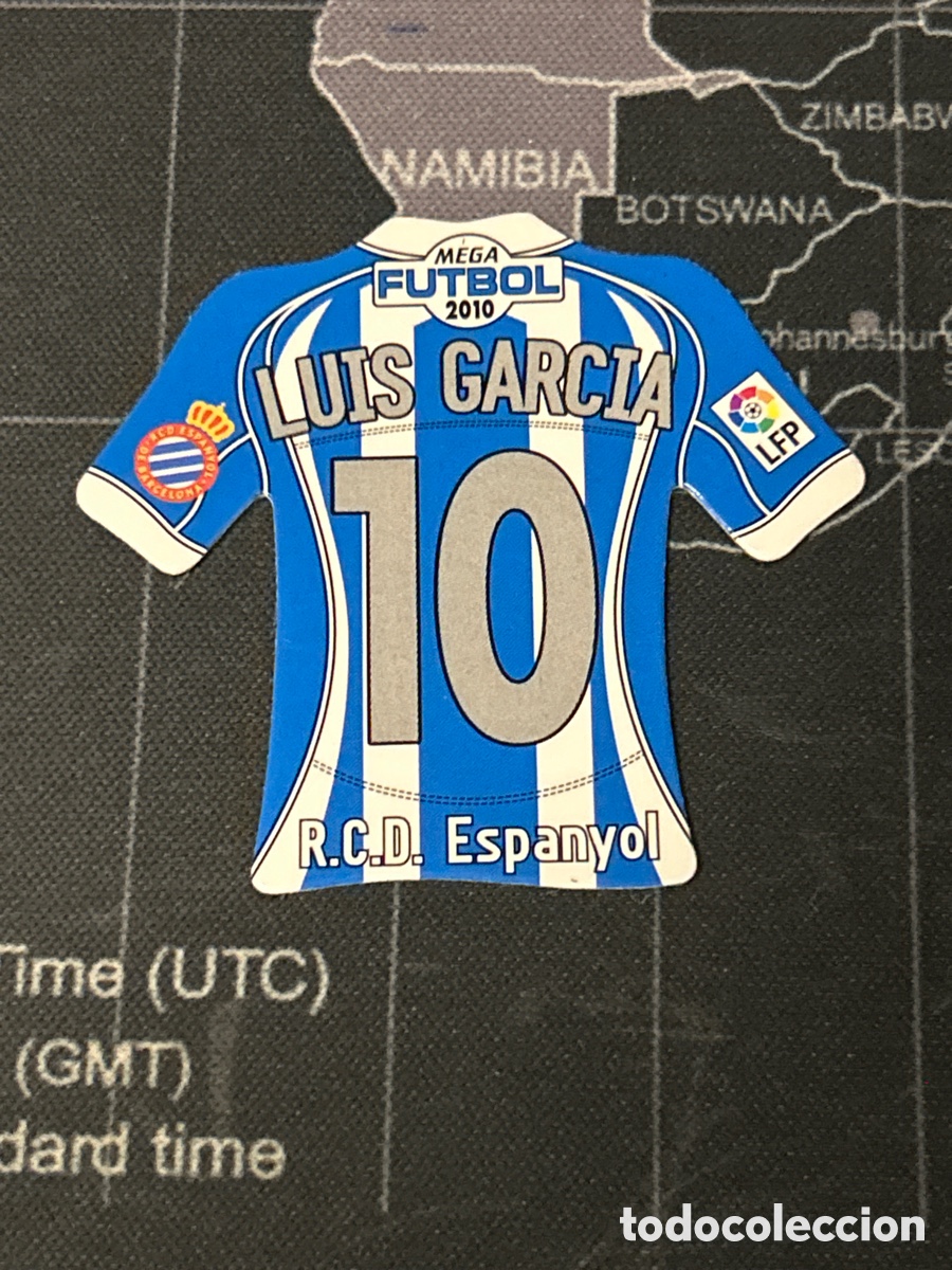 Cromos de F&uacute;tbol: 10 LUIS GARCIA (ESPANYOL) IMAN CAMISA CAMISETA MEGA FUTBOL MAGNETS LIGA 2009 2010 09 10
