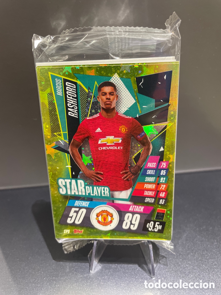 Cromos de F&uacute;tbol: Pack 34 cards Star Player - Rising Star Topps Match Attax 2020-21 contiene 7 cards especiales