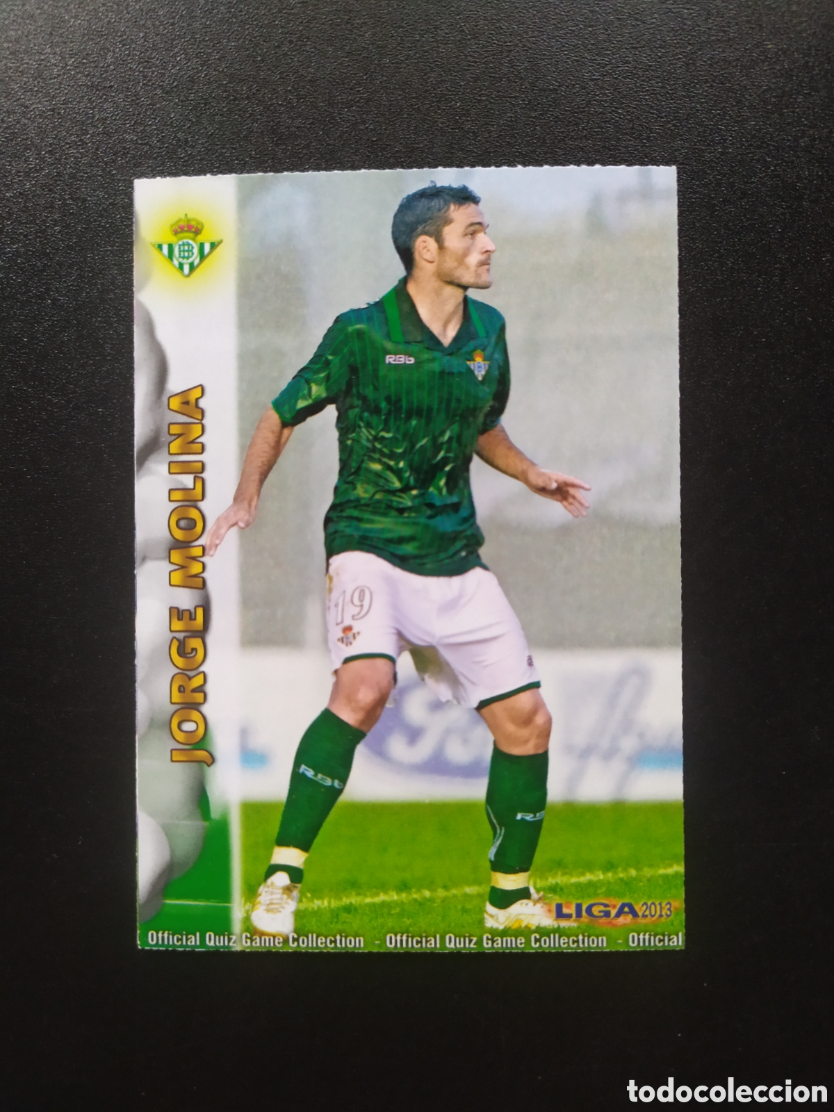 Cromos de F&uacute;tbol: Mundicromo fichas Liga 2012 2013 12 13 Jorge Molina n&deg; 345 Real Betis