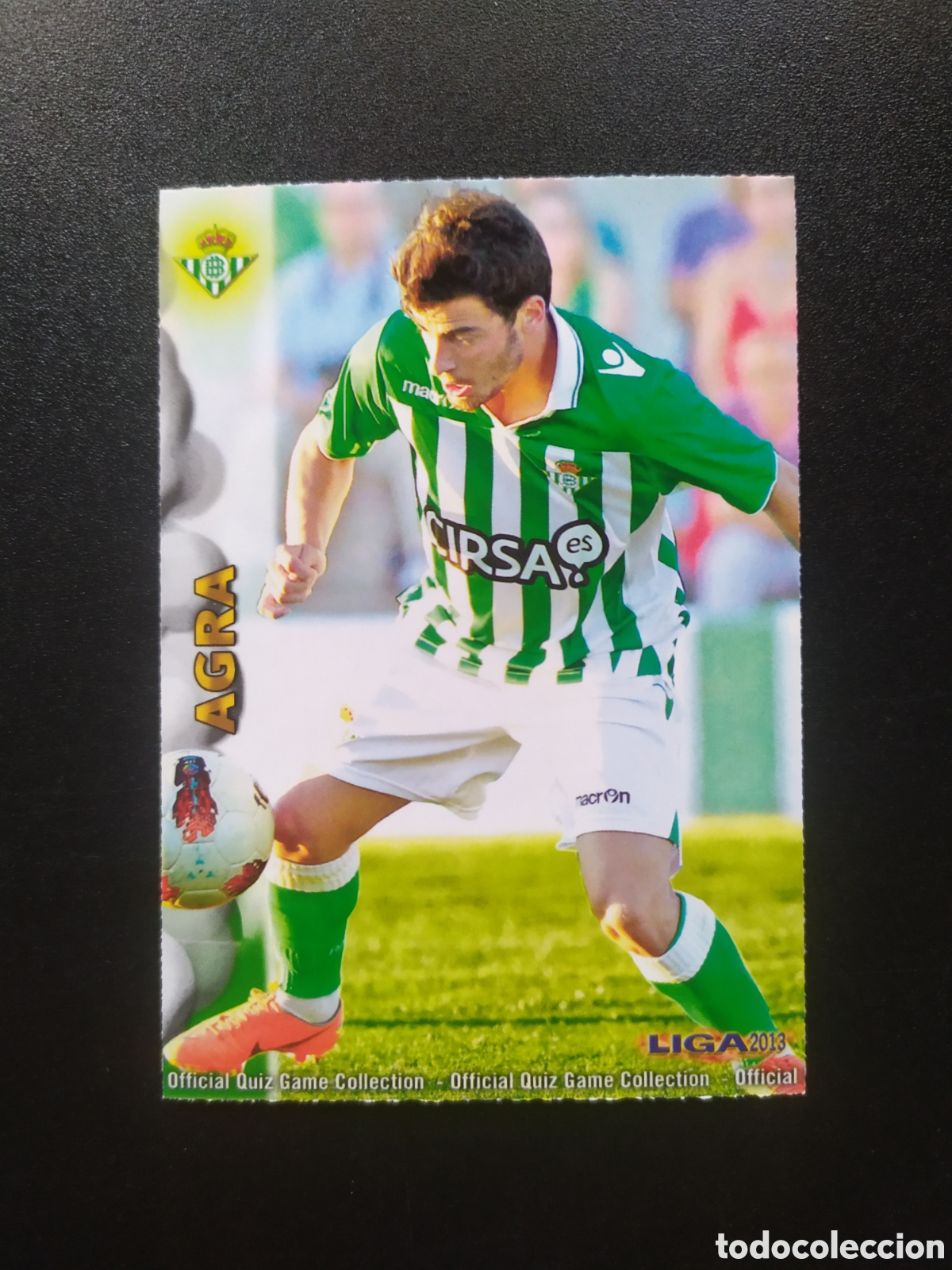 Cromos de f&uacute;tbol: Mundicromo fichas Liga 2012 2013 12 13 Agra n&deg; 340 Real Betis