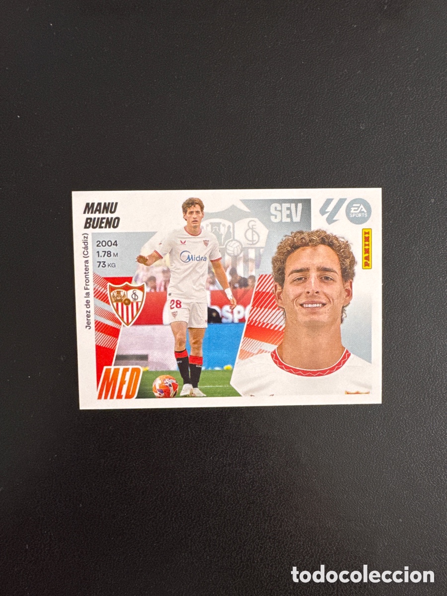 Cromos de F&uacute;tbol: MANU BUENO SEVILLA NUMERO 15 LIGA ESTE 2025 2026