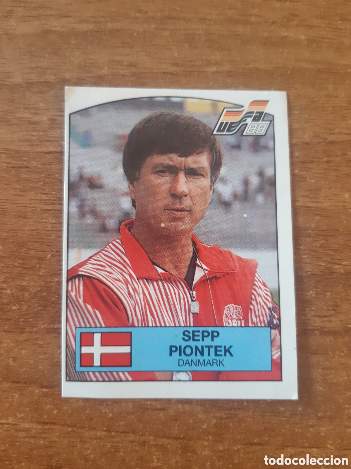 Football Stickers: N&deg;105 SEPP PIONTEK ENTRENADOR DANMARK DINAMARCA EURO 88 PANINI EUROCOPA ALEMANIA 1988. NUNCA PEGADO