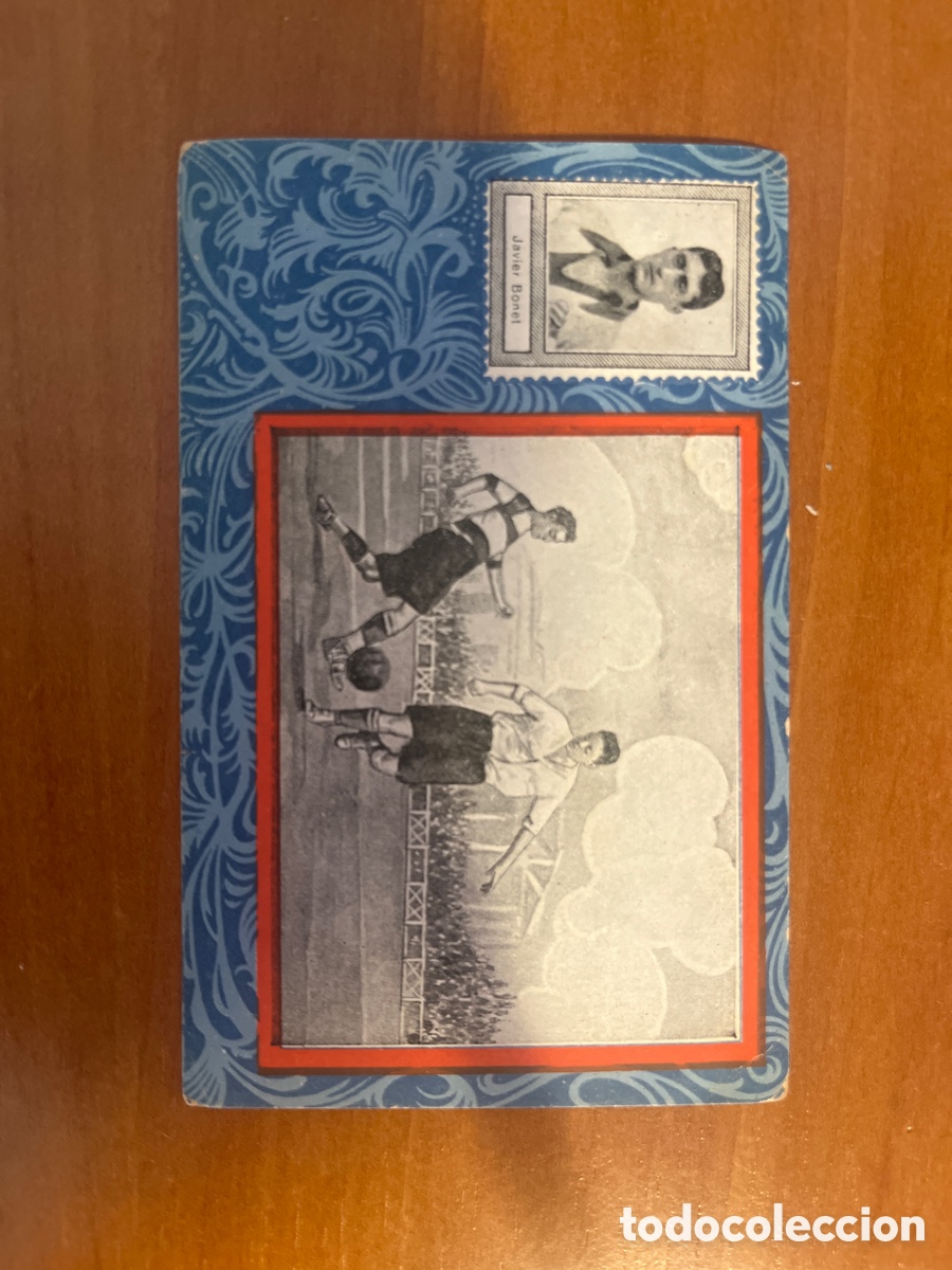 Cartes &agrave; collectionner de Football: CROMO SERIE AZUL, SERIE A, N&Uacute;MERO 18, JAVIER BONET, (CHOCOLATES SULTANA Y AMERICANO)