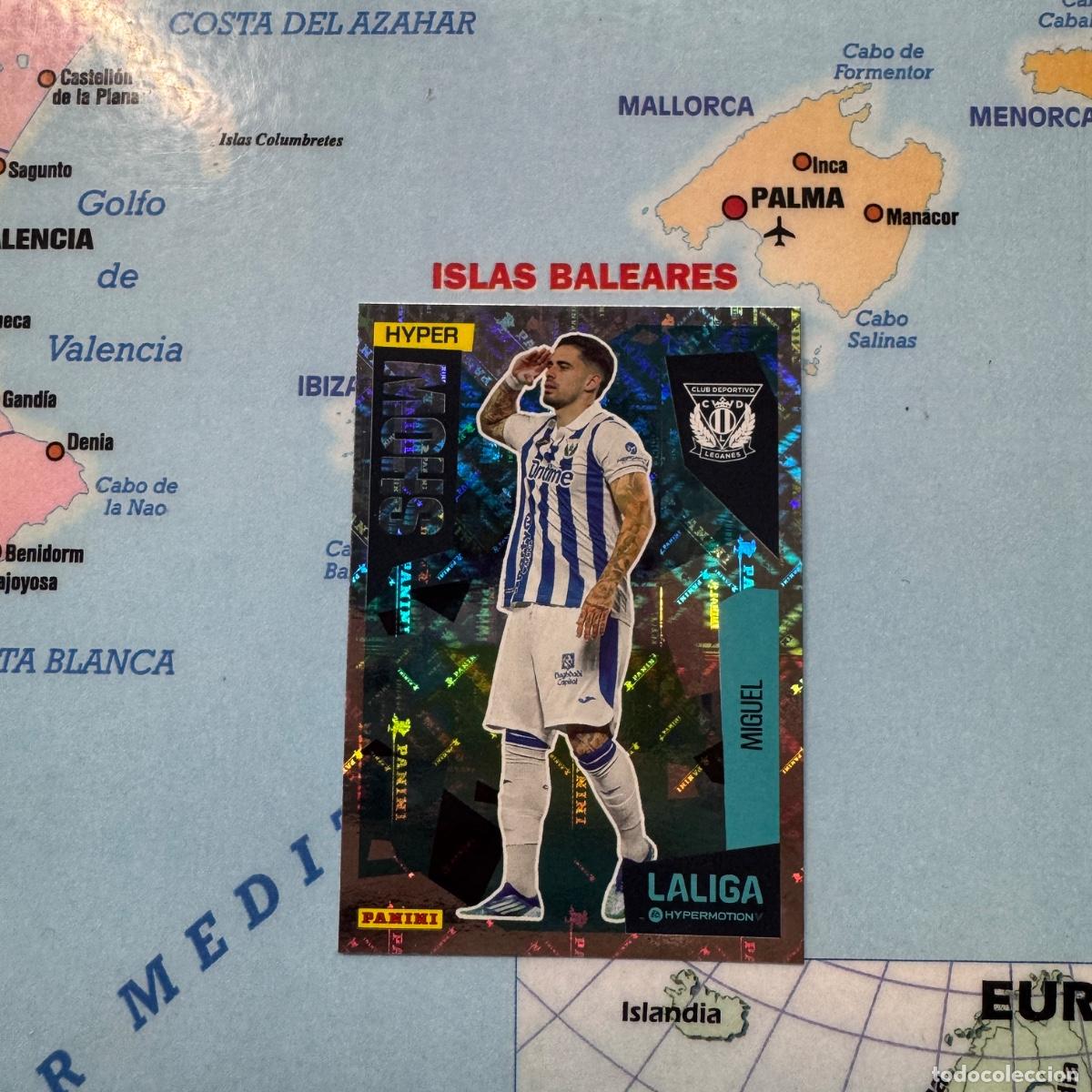 Cromos de f&uacute;tbol: Miquel Hyper show n&uacute;mero 430 del Legan&eacute;s cromo liga Hypermotion 25-26 2025-2026