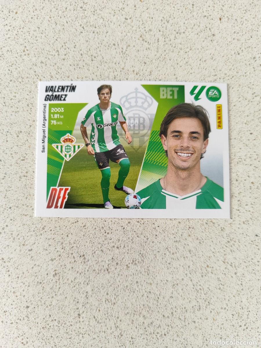 Cromos de f&uacute;tbol: CROMO VALENT&Iacute;N G&Oacute;MEZ BETIS &Uacute;LTIMO FICHAJE N&Uacute;MERO 17. LIGA ESTE 25/26. SEGUNDA EDICI&Oacute;N.