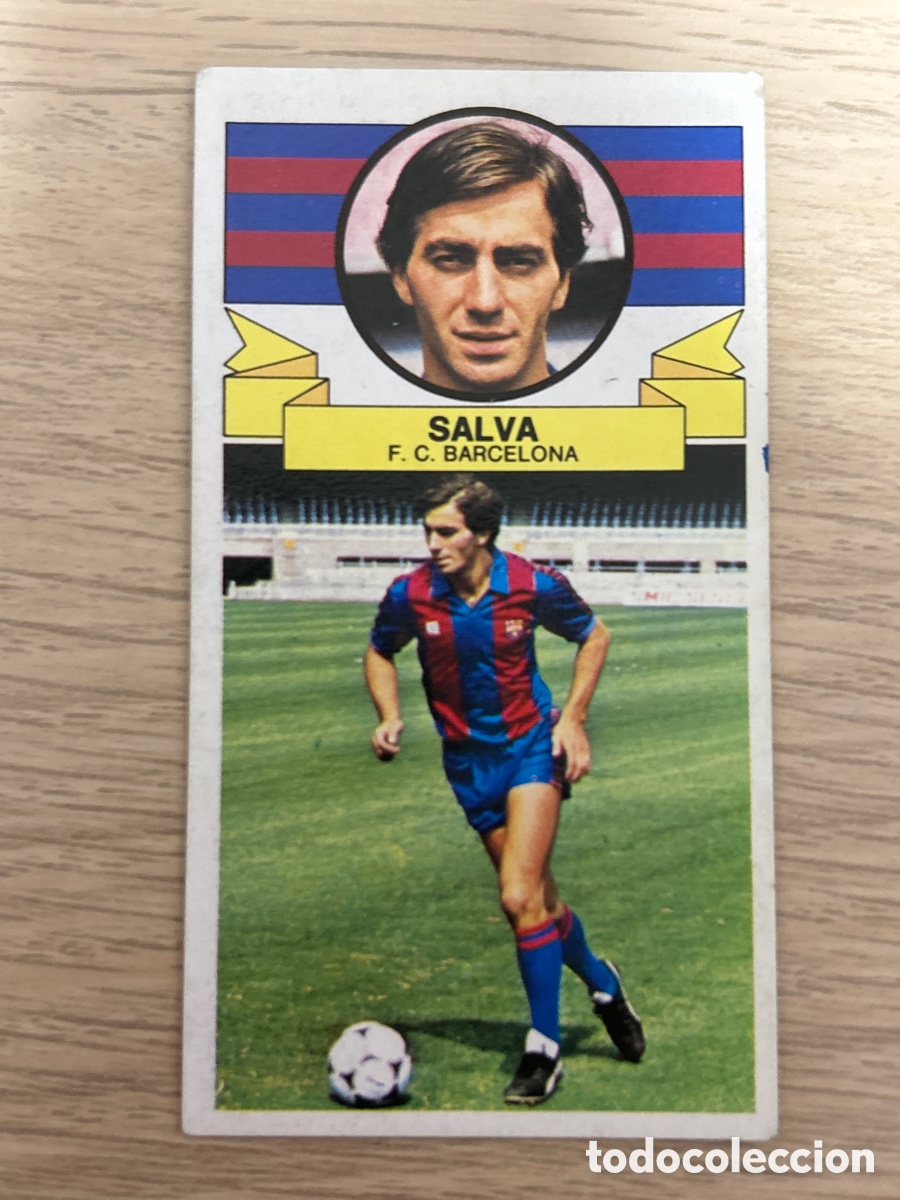 Fu&szlig;ball-Sticker: SALVA BARCELONA LIGA ESTE 1985 1986 85 86 NUNCA PEGADO SIN PEGAR