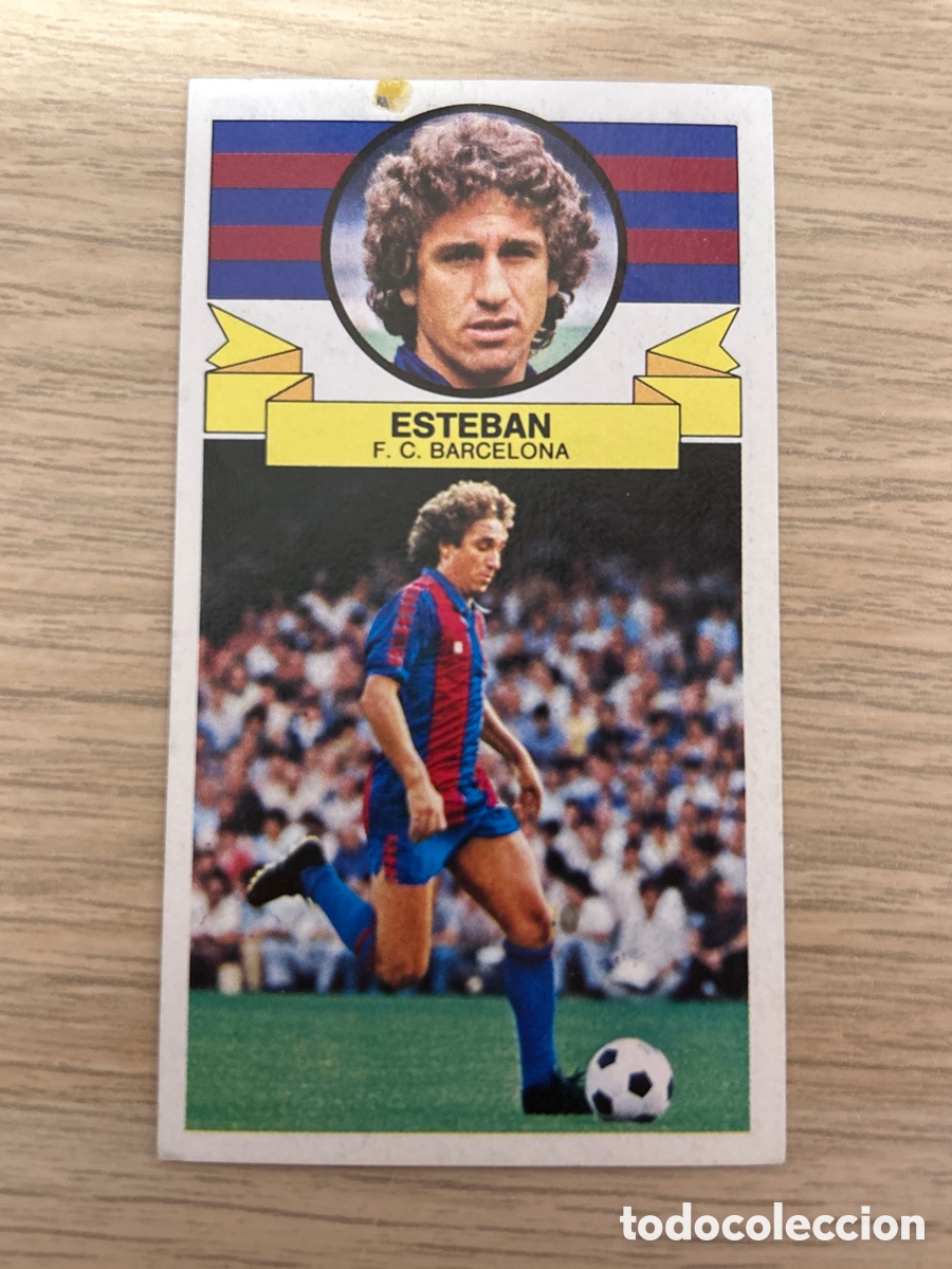 Fu&szlig;ball-Sticker: ESTEBAN BARCELONA LIGA ESTE 1985 1986 85 86 NUNCA PEGADO SIN PEGAR