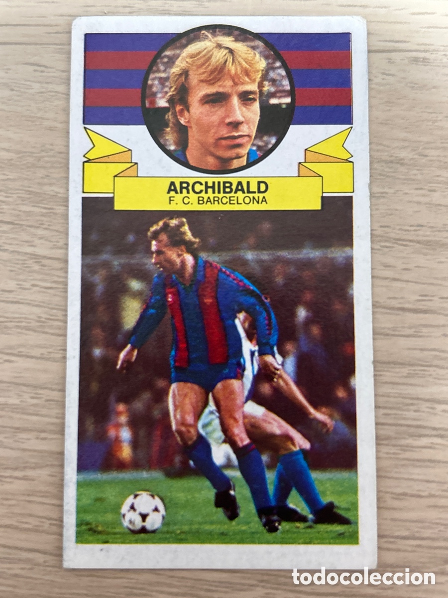 Fu&szlig;ball-Sticker: ARCHIBALD BARCELONA LIGA ESTE 1985 1986 85 86 NUNCA PEGADO SIN PEGAR