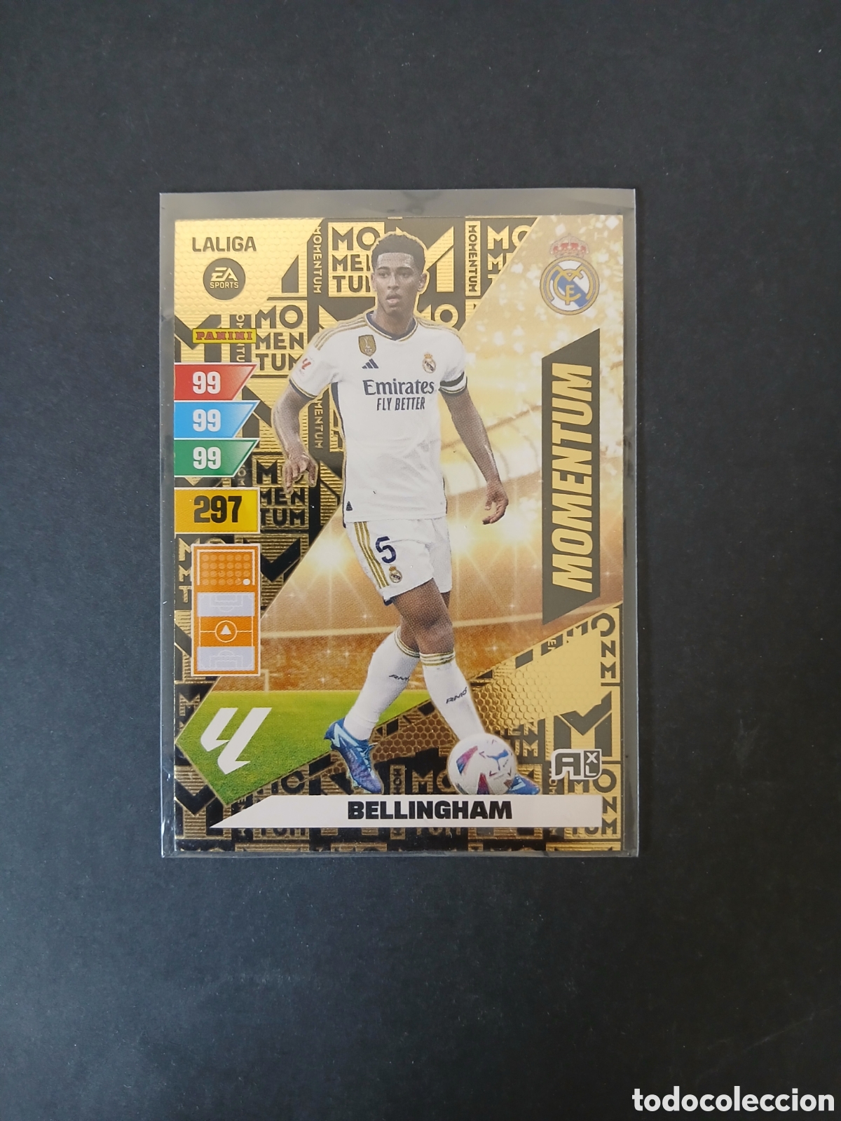 Cromos de f&uacute;tbol: BELLINGHAM REAL MADRID MOMENTUM ADRENALYN XL LIGA 2023/2024 23 24 PANINI