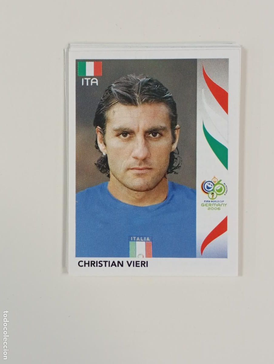 Cromos de Futebol: CROMO N&ordm; 339. CHRISTIAN VIERI. ITALIA. MUNDIAL DE ALEMANIA 2006. TDKP27Y