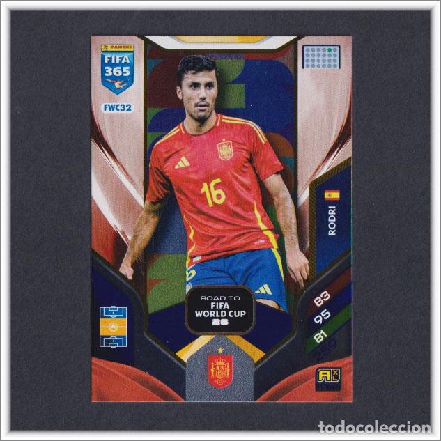 Cromos de f&uacute;tbol: ADRENALYN XL FIFA 365 2025 2026 25 26 PANINI RODRI FWC32 ESPA&Ntilde;A ROAD TO FIFA WORLD CUP