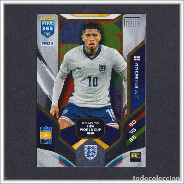 Cromos de f&uacute;tbol: ADRENALYN XL FIFA 365 2025 2026 25 26 PANINI JUDE BELLINGHAM FWC14 INGLATERRA ROAD TO FIFA WORLD CUP