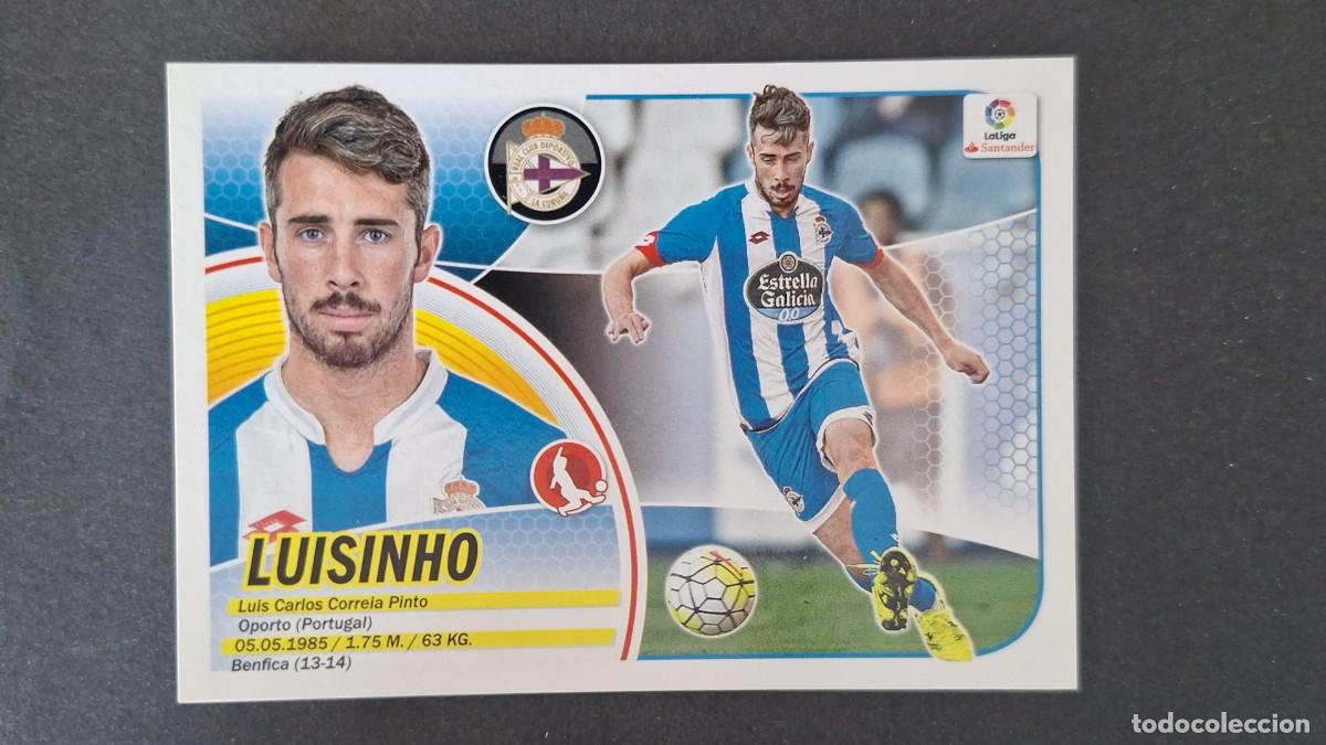Fu&szlig;ball-Sticker: L2 LUISINHO DEPORTIVO DE LA CORU&Ntilde;A COLOCA LIGA ESTE 2016 2017 16 17 NUNCA PEGADO SIN PEGAR