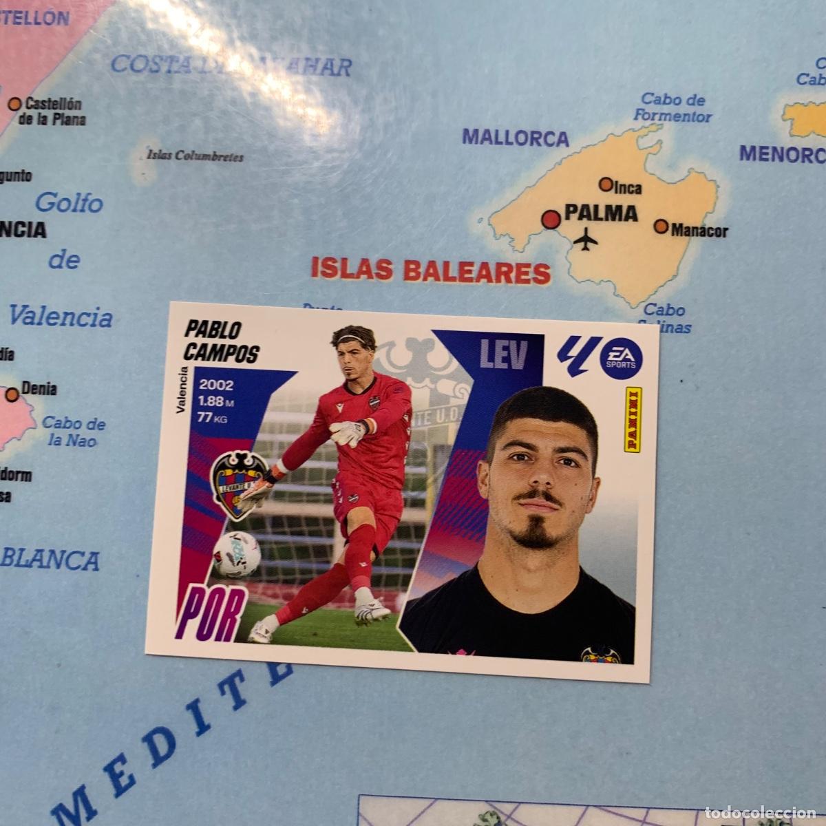 Cromos de f&uacute;tbol: Pablo campos n&uacute;mero 3 del Levante cromo liga este 25-26 2025-2026